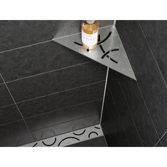 Schluter SHELFE Shower Corner Shelves. Contractors Direct.